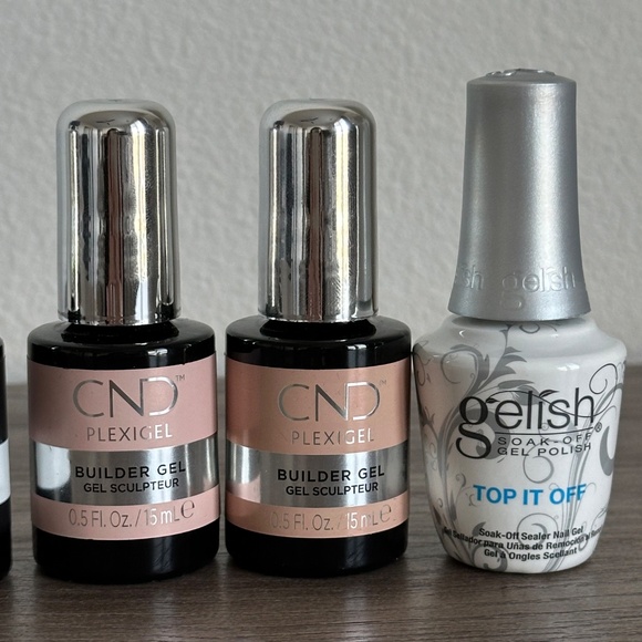 CND Nail Gel Plexigel Color Builder and Gelish Top coat gel nails - Picture 2 of 5